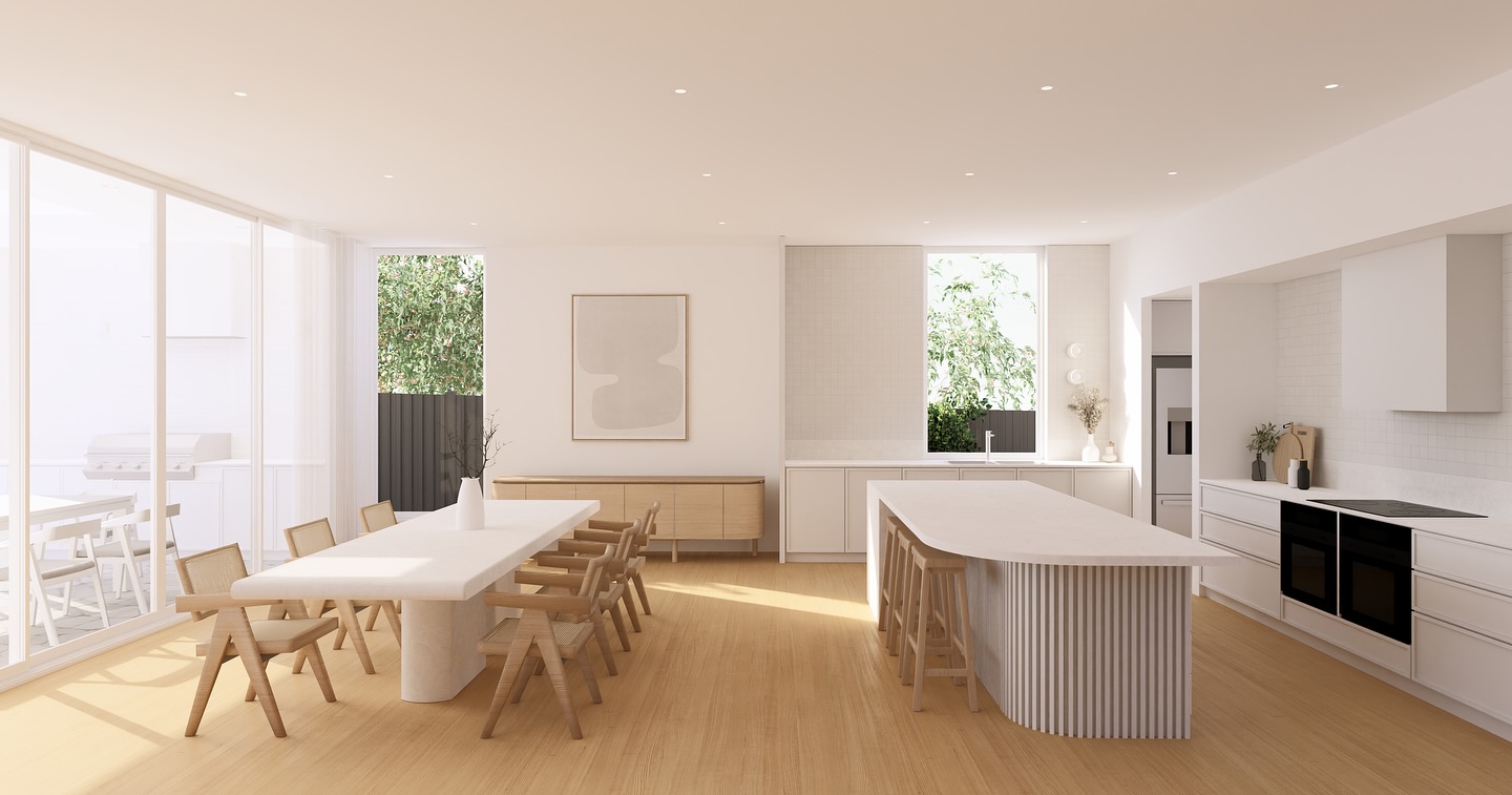 Designed for everyday family living and entertaining.
Render image produced by us for our upcoming Oakleigh renovation project.
It’s great when our vision for this property aligns with the clients expectations.
#gooddesign #buildingdesign #homerenovation #style #neutralstyle