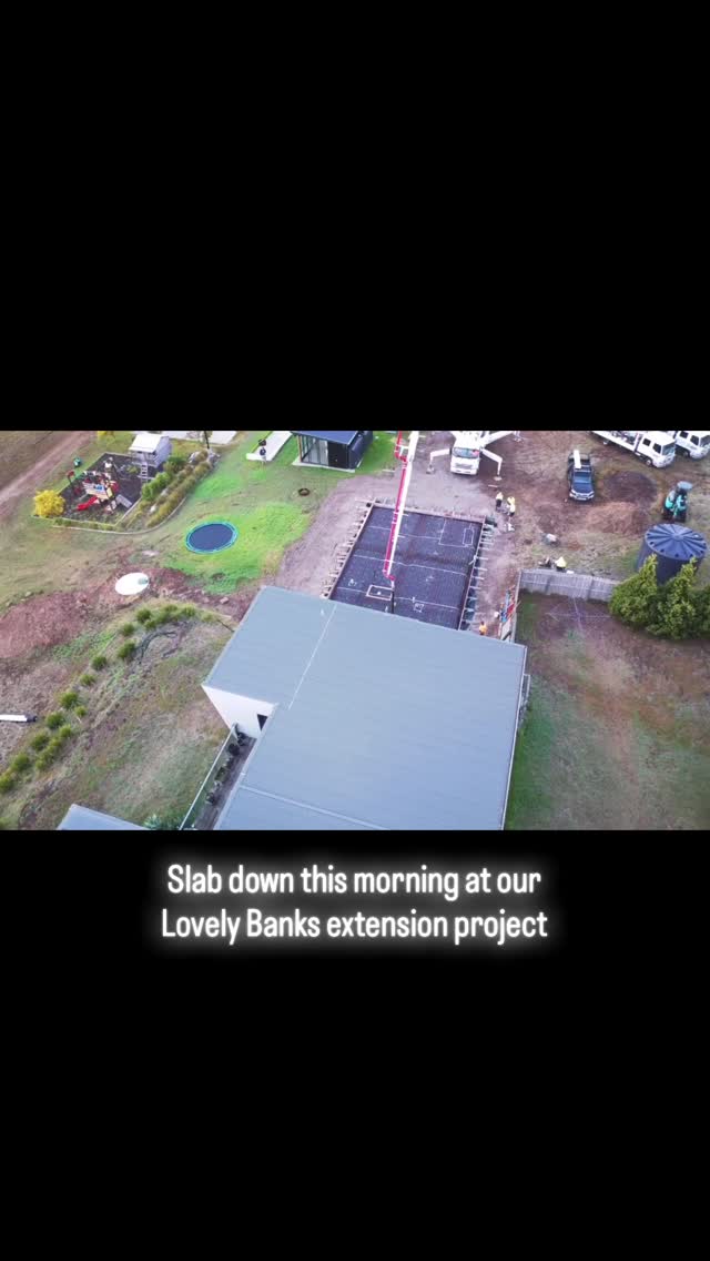 Been a long time in the making… but we are here and the slab is down! 
Big shout out to the team at @tr_concrete_constructions for their hard work, absolute professionals!